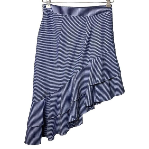 😊 3/$30 
NEW🏷 Woman’s Ruffle Tiered Skirt Blue Size 2 - Picture 1 of 15